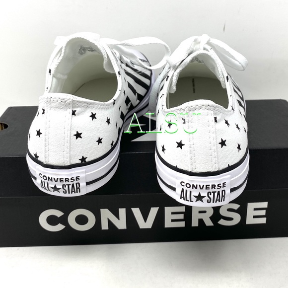 Converse Chuck Taylor All Stars Shoes Men’ Low White Black Canvas Size 167837F - Picture 5 of 11